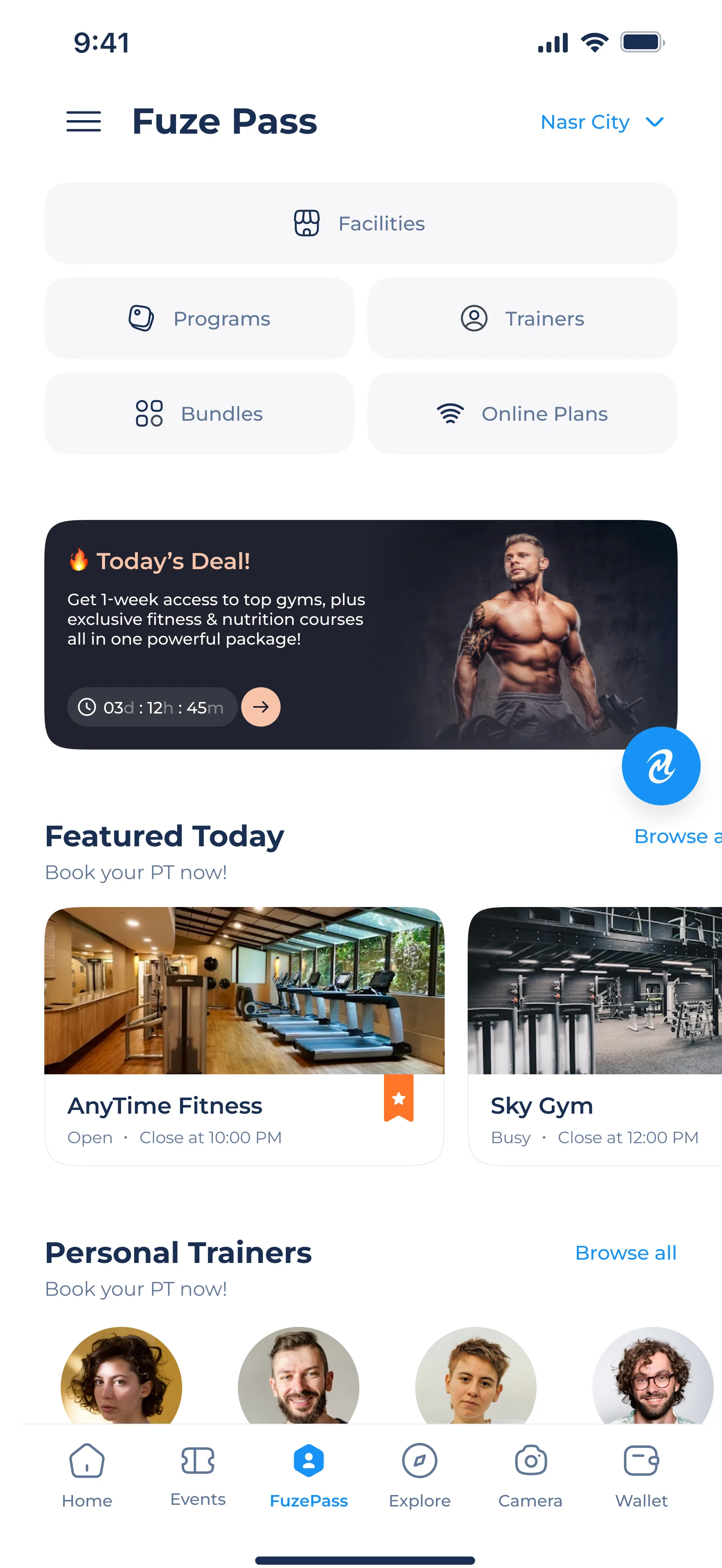 Fuze X Pass - Book gyms, trainers, programs, and bundles